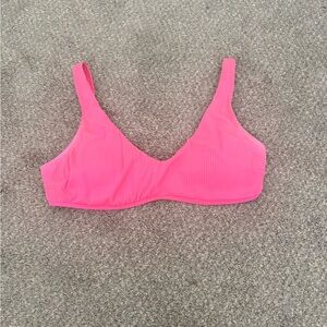 Holister Vibrant Pink Bikini Top Size- Small